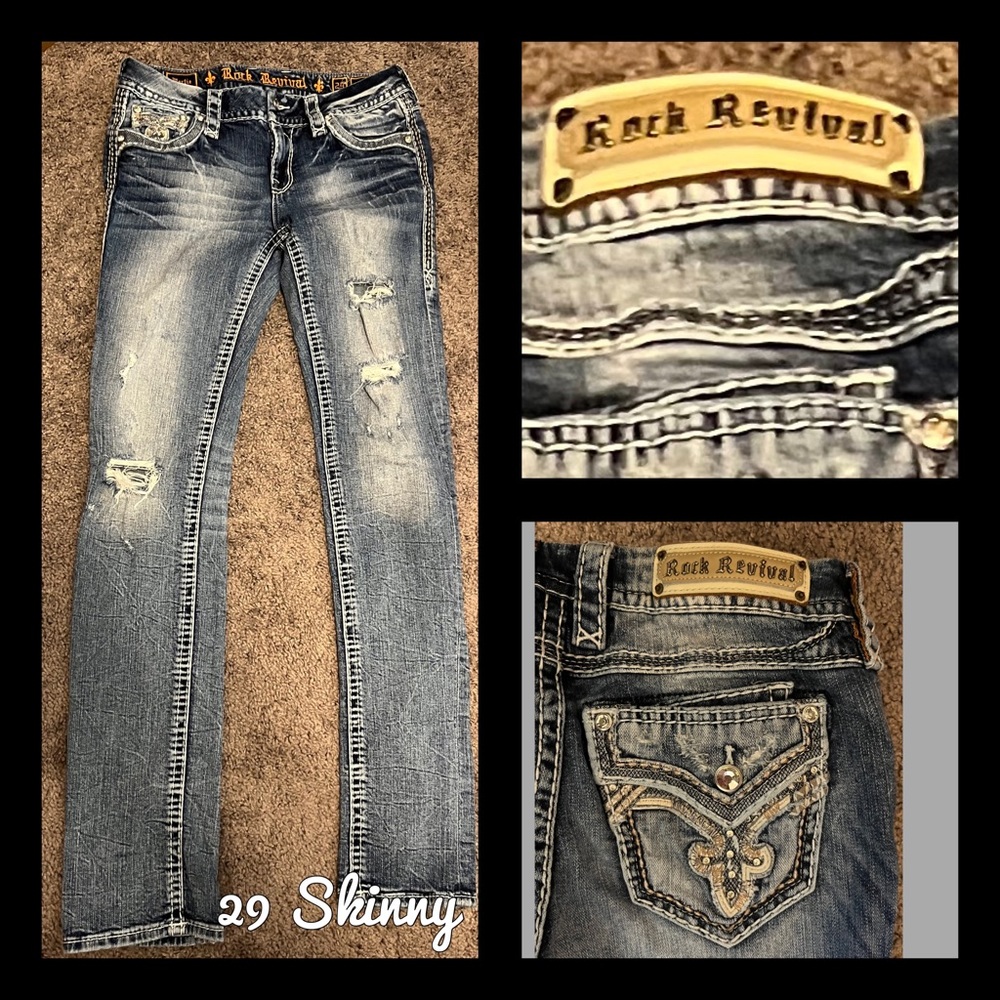 Rock Revival Distressed 29 Skinny